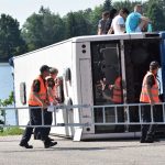 Záchranáři zasahovali u simulované nehody autobusu