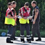 Záchranáři zasahovali u simulované nehody autobusu