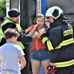 Záchranáři zasahovali u simulované nehody autobusu