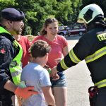 Záchranáři zasahovali u simulované nehody autobusu