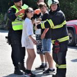 Záchranáři zasahovali u simulované nehody autobusu