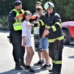 Záchranáři zasahovali u simulované nehody autobusu