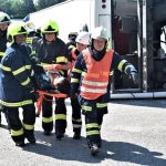 Záchranáři zasahovali u simulované nehody autobusu