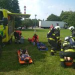 Únik čpavku na táborském zimním stadionu byl námětem velkého cvičení