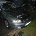 Motor octavie začal hořet v noci, příčina vzniku požáru je v šetření