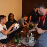 Strakoničtí fanoušci fotbalové Sparty se na derby naladili setkáním s hráči Costou a Hanouskem