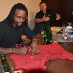 Strakoničtí fanoušci fotbalové Sparty se na derby naladili setkáním s hráči Costou a Hanouskem