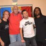 Strakoničtí fanoušci fotbalové Sparty se na derby naladili setkáním s hráči Costou a Hanouskem