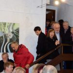 Na vernisáž obrazů Martina Třeštíka přijel do Milevska bývalý děkan Jakub Berka