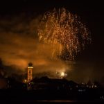 Soběslavské náměstí se v novoroční podvečer zaplnilo. Diváci si užili ohňostroj