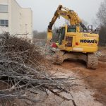 Stavba Centra pro seniory v Táboře po vánoční přestávce pokračuje