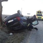 Nehod na ranní námraze byla včera celá šňůra