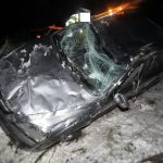 Nebezpečí námrazy stále hrozí. Na Písecku se zranil řidič i pes v autě
