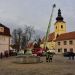 Sabine poškodila věž kostela v Ledenicích, plánovaná oprava nevyšla
