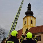 Sabine poškodila věž kostela v Ledenicích, plánovaná oprava nevyšla