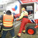 Hasiči ke včerejší nehodě u Starého Sedla. Zasahoval tam vrtulník