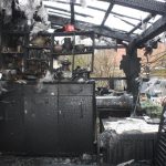 V Bečicích hořela pergola
