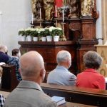 První nedělní mši v Soběslavi po dvou měsících navštívilo kolem devadesáti věřících