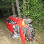 S půllitrem červeného vína auto nezvládla