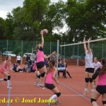 Táborské hráčky přichystaly turnaj Jordán Cup pro deset týmů. Vítězství vybojovaly volejbalistky Hosína