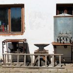 V dačické zahradě jezdí vlak tažený parní lokomotivou