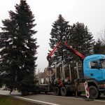Vánoční jedle už zdobí hradecké náměstí. Rozsvítí se bez přítomnosti lidí