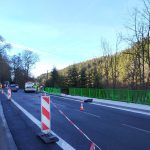 Ve Vimperku byla rozšířena silnice I/4 a vybudována nová opěrná zeď