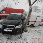 Včerejší sněžení přineslo zvýšený počet výjezdů také hasičům
