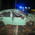 Osmnáctiletý mladík v opilosti havaroval, auto převrátil na střechu