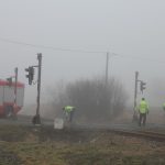 Foto z nehody u Okrouhlé. Vrtulník záchranářů nemohl přistát kvůli mlze