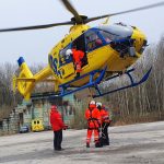 Na budějovickém letišti probíhal výcvik leteckých záchranářů