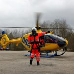 Na budějovickém letišti probíhal výcvik leteckých záchranářů