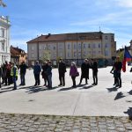 Den vítězství se v Táboře připomněl dnes u sochy rudoarmějce