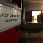 Hasiči spěchající na pomoc jižní Moravě vyrazili