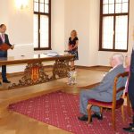 Manželé Morcheovi oslavili diamantovou svatbu obřadem na budějovické radnici