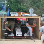 Na benzince v Českých Budějovicích vystavují Formuli 1