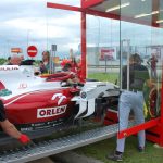 Na benzince v Českých Budějovicích vystavují Formuli 1