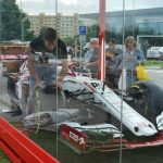 Na benzince v Českých Budějovicích vystavují Formuli 1