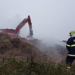 Hasiči prožili náročný den u požáru skládky u Žitné