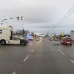 Nehoda kamionu a cyklisty, tentokrát se šťastným koncem