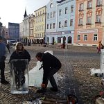Jindřichohradecké náměstí Míru ozdobí anděl z ledu