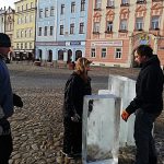 Jindřichohradecké náměstí Míru ozdobí anděl z ledu