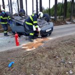 Jihočeští hasiči zažili hektické pondělní dopoledne, zasahovali u pěti nehod