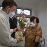 Dávku vakcíny s číslem 100 tisíc dostala ve Strakonicích Jaroslava Bergerová