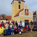 S masopustním průvodem šel i jeden z nejstarších občanů Drahonic