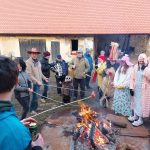 S masopustním průvodem šel i jeden z nejstarších občanů Drahonic