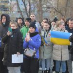Lidé dnes v Písku vyjádřili podporu Ukrajině. Dvě ruské dívky se omluvily za svou zemi