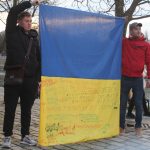 Lidé dnes v Písku vyjádřili podporu Ukrajině. Dvě ruské dívky se omluvily za svou zemi