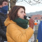 Lidé dnes v Písku vyjádřili podporu Ukrajině. Dvě ruské dívky se omluvily za svou zemi
