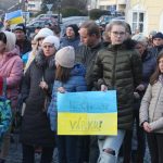 Lidé dnes v Písku vyjádřili podporu Ukrajině. Dvě ruské dívky se omluvily za svou zemi